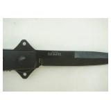 Tac Force TF-698BK spring assisted stiletto pocket knife w/3" black spear point blade and drilled hole handle design