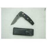 3" folding pocket knife and sheath