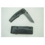 3" folding pocket knife and sheath