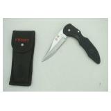 Frost Cutlery Flying Falcon 3.5" folding knife and sheath