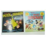 4ct Vintage Walt Disney Vinyl Records. Bambi 1969, Snow White 1968 & 1969, Cinderella 1945