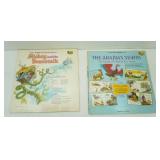 4ct Vintage Walt Disney Vinyl Records. Bambi 1969, Snow White 1968 & 1969, Cinderella 1945