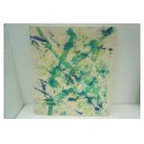 Vintage Canvas Painting 25"x23"