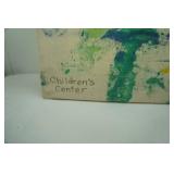Vintage Canvas Painting 25"x23"