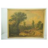 Vintage Framed Art Print/Reprint? "Glories of Nature" by John Berney Ladbrook