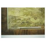 Framed Vintage reproduction print of a 1909 DuPont gunpowder ad "Brant" by Lynn Bogue Hunt 17"x23"