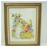 Bacilli Creative Needlepoint "Meeting Place" crewel embroidery kit piece 21"x25"