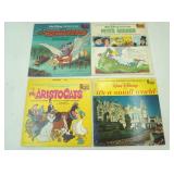 Vintage Walt Disney Vinyl Records (4ct)