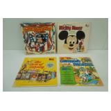 Vintage Walt Disney Vinyl Records (4ct)