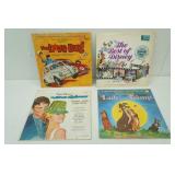 Vintage Walt Disney Vinyl Records (4ct)