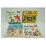 Vintage Walt Disney Vinyl Records (4ct)