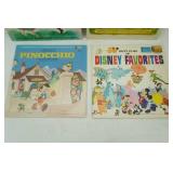 Vintage Walt Disney Vinyl Records (4ct)
