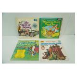 Vintage Walt Disney Vinyl Records (4ct)