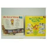 Vintage Walt Disney Vinyl Records (4ct)