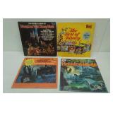 Vintage Walt Disney Vinyl Records (4ct)