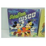 Vintage Walt Disney Vinyl Records 3ct