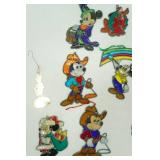 Vintage Disney "faux" stained glass suncatchers