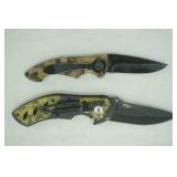 Folding pocket knives. 3" blade & 2.25" blade