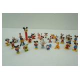 Collection of vintage Disney Character Figurines. Approx 2" tall