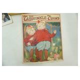 Antique "The Twinkle Twins" book (1920s); Vintage Walt Disney Mickey Mouse and Other Books