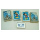 Vintage Walt Disney World & Mickey Mouse Playing Cards (some unopened)
