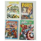 Vintage Marvel Comics, Graphic Novels: The Fantastic Four, Captain America, The Avengers Coloring Book