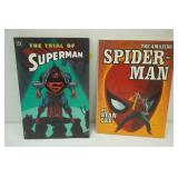 Vintage Spider Man & Superman Graphic Novels (2ct) The Amazing Spiderman 1979; The Trial of Superman 1997