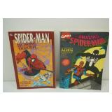 Vintage Spider Man Graphic Novels (2ct) The Assassin Nation Plot 1992; The Saga of the Alien Costume 1989