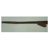 19th Century Chinese butterfly sword with leather sheath