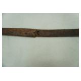 19th Century Chinese butterfly sword with leather sheath
