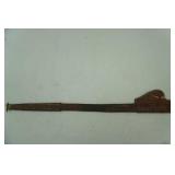 19th Century Chinese butterfly sword with leather sheath