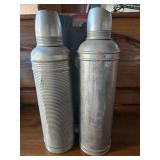 Antique Thermes Thermos Thermoses with a Case