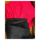 Red & Black Fabric, NOT Cotton