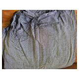 At Least 2 Yards of Gray Fabric NOT Cotton, Not Sure What Kind It Is
