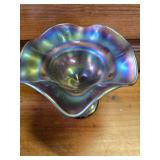 Northwood Amethyst Carnival Glass "Basketweave" Pattern