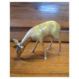 Solid Brass Grazing Deer