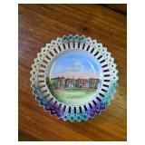 Vintage Japan Lusterware Souvenir Plate St Mary