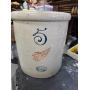 5 Gallon Redwing Crock, Burlap Seed Bag, Lots of Collector Plates, Records, Golf Clubs, Bike, Vintage Hats, Lady Liberty Coin, Vintage Girl Scout