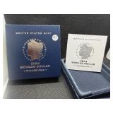 2024-P  Uncirculated Morgan Silver Dollar in Original Mint Box with COA