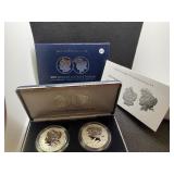 2025 Reverse Proof Morgan and Peace Silver Dollars - Two Coin Set - Spectacular Coins!