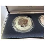 2025 Reverse Proof Morgan and Peace Silver Dollars - Two Coin Set - Spectacular Coins!