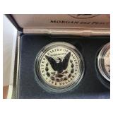 2025 Reverse Proof Morgan and Peace Silver Dollars - Two Coin Set - Spectacular Coins!