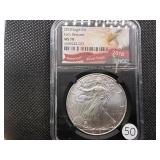 2018 1 Oz. Silver American Eagle NGC MS70 Early Releases - Perfect Grade!