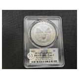 2021 Type 1 1 Oz. Silver American Eagle PCGS Gem Uncirculated