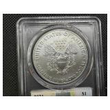 2021 Type 1 1 Oz. Silver American Eagle PCGS Gem Uncirculated