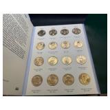 Twenty-One Brilliant Uncirculated Presidential Dollars (2007-2011) in Littleton Album