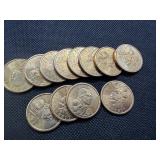 Twelve BU 2000 P Sacajawea Dollars