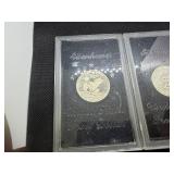 Two 1971-S Proof Eisenhower Dollars in U.S. Mint holders