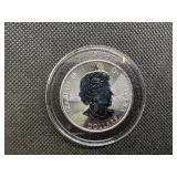2018 BU Canada Silver $8.00 Buffalo 1 1/4 Oz. of .9999 Silver