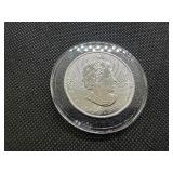 2018 BU Canada Silver $8.00 Buffalo 1 1/4 Oz. of .9999 Silver